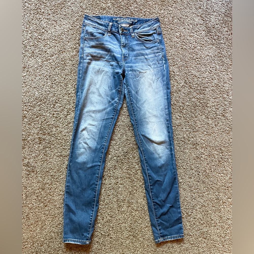 american eagle outfitters womens hi-rise jegging • super stretch • size 6